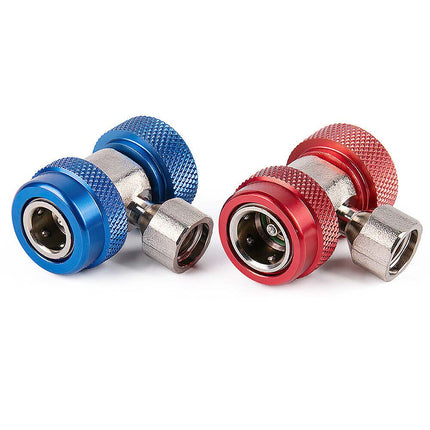 2PCS R134a Car AC Repair Kit, High/Low Pressure Quick Connect Couplers