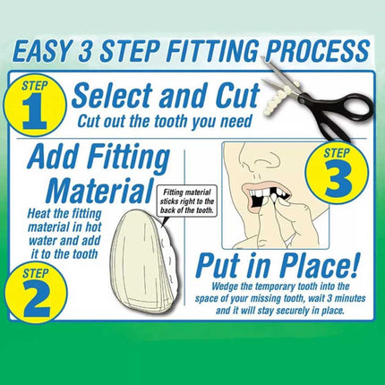 Flex Comfort Fit Temporary Teeth Replacement Top Repair Kit