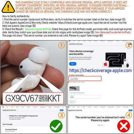 USB-C Wireless Charging Case for AirPods 3/4/Pro/1st/2nd Gen Replacement