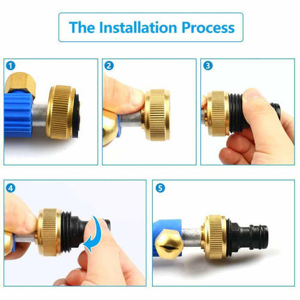 Hydro Jet High Pressure Washer Spray Gun Nozzle Wand Cleaner