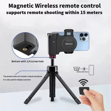 Universal Bluetooth Camera Grip Selfie Shutter Stabilizer for Smartphones