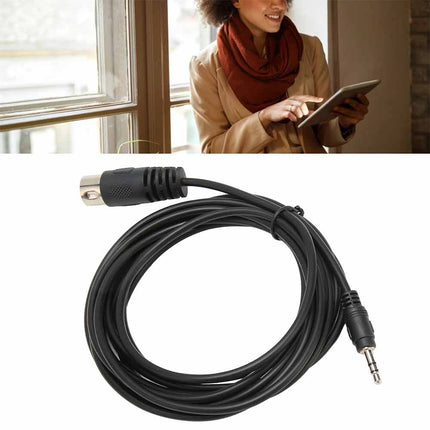 7-Pin DIN MIDI Male to 3.5mm Male Stereo Cable - 1.5m HiFi Plug & Play