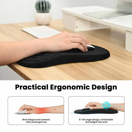 Ergonomic Gaming Mouse Pad with Massage Wrist Support Design
