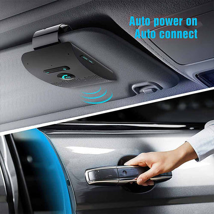 Bluetooth Sun Visor Speakerphone | Wireless Hands-Free Car Kit for Safe Driving & Crystal Clear Calls