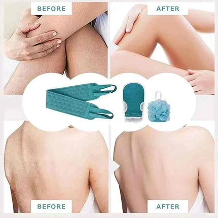 Exfoliating Body Scrubber – Back Scrubber, Bath Glove & Shower Tool