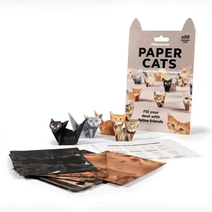 DIY Origami Paper Cats & Dogs 50 Sheets Fold Cute Animal Figures