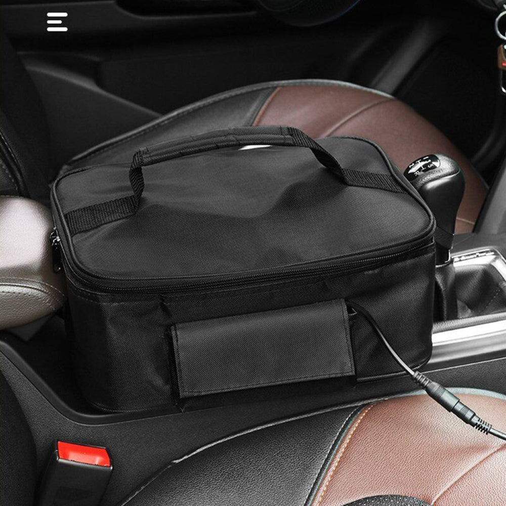 12V Portable Electric Lunch Box: 3-in-1 Car Food Warmer & Heated Meal Container for Home, Office, & Travel
