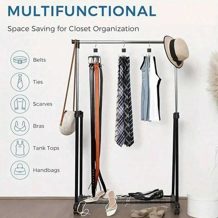 2PCS Hanger Belt Organizer Rack – Space Saving Closet Hooks