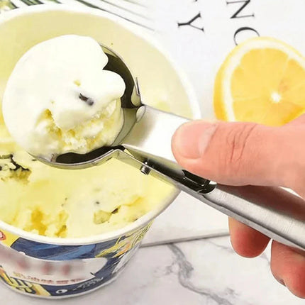 Multifunctional Stainless Steel 2-in-1 Ice Cream Scoop & Dessert Maker