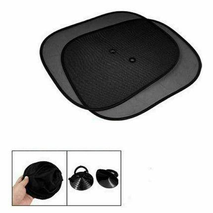 2Pcs Car Sun Shade Mesh - Max UV Block for Front/Rear Window & Kids
