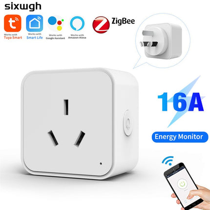 WiFi/Zigbee 16A Smart AU Socket Plug Voice Control for Alexa & Google Home