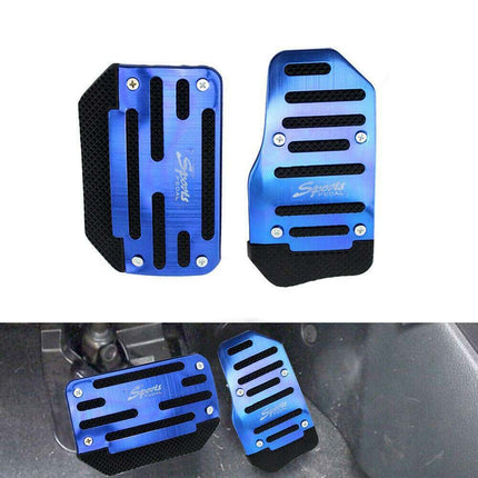 2-Pack Non-Slip Car Pedal Covers for Gas & Brake - Universal Fit, Blue