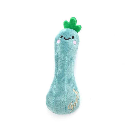 5PCS Catnip Teeth Grinding Toy Set, Funny Interactive Plush Cat Chewing Vocal Toy