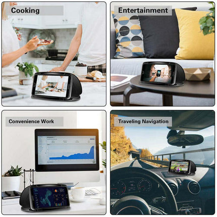 Universal Car Phone Holder [3-6 Inch] - Anti-Slip Dash Mount for GPS & Easy One-Hand Use