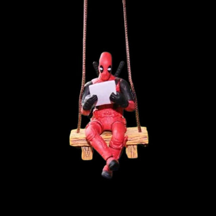 Whimsical Reading Figure Car Accessory | Swinging Dashboard Dangler