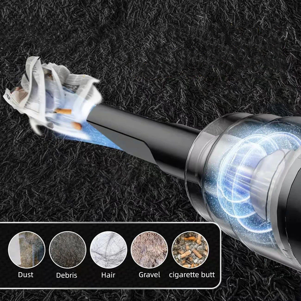 120W Cordless Handheld Vacuum Cleaner, Strong Suction for Car and Home Use