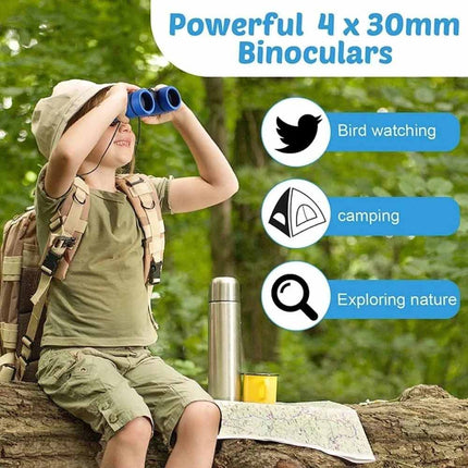 4X30 Kids Binoculars Lightweight Adjustable for Bird Watching Outdoor Gift
