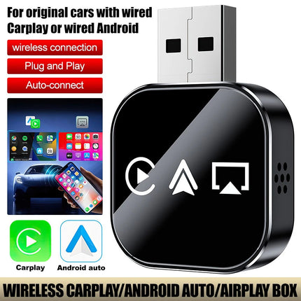 3-in-1 Wireless CarPlay & Android Auto Adapter BT5.0 Plug & Play