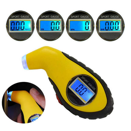 Digital Tire Pressure Gauge | Precision PSI Meter for Car, Bike & Truck | Backlit LCD