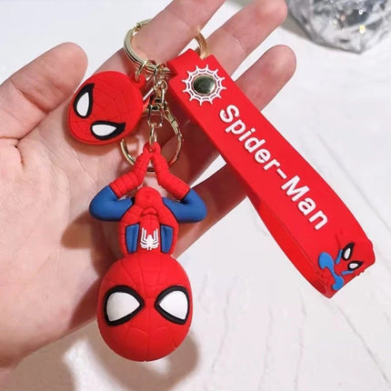 Spiderman Cartoon Keychain Keyring Gift Set Bag Clip Stocking Filler