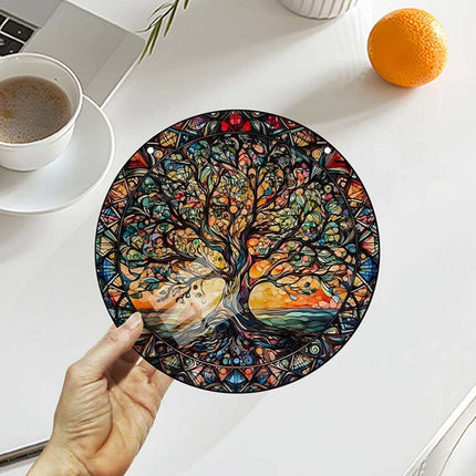 Tree of Life 3Pack Acrylic Hanging Wall Art – Indoor & Outdoor Garden Decor