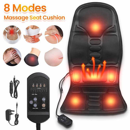 7-Motor Full Body Massage Cushion with Heat | 8 Modes for Back, Neck, Shoulders & Lumbar