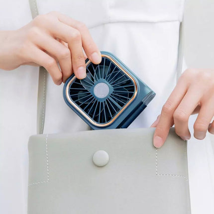Mini Foldable Neck Fan, USB Rechargeable, Portable for Desk or Handheld Use