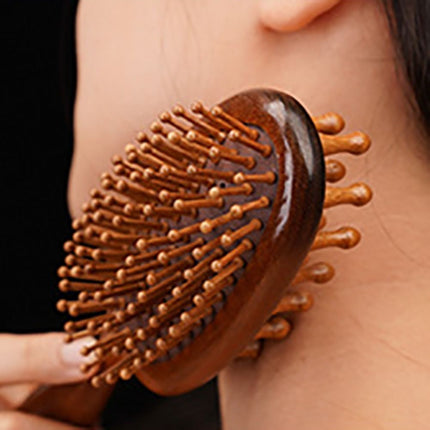 Sandalwood Air Bag Massage Hair Brush & Wood Comb for Hair Care