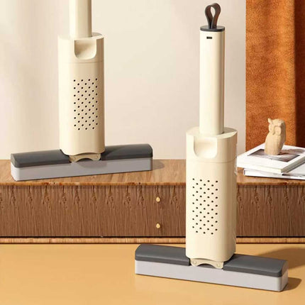 Foldable Hand-Wash Mini Mop, Portable Self-Wringing Small Mop for Kitchen
