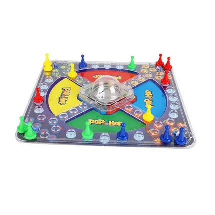 Pop & Hop Ludo Board Game 2-4 Players Classic Dice Family Game for Kids
