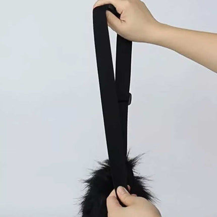 Furry Cat Fox Mask Set for Christmas Party – Costume with Tail & Paws
