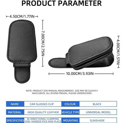 Universal Car Sun Visor Glasses Clip Holder Organizer for Cars Trucks