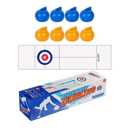 Funny Tabletop Mini Curling Game Portable Indoor Sports Toy for Kids & Adults