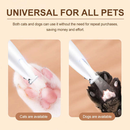 Cordless Professional Pet Clippers – Low Noise Dog Hair Shaver & Grooming Trimmer with Adjustable Blade Kit