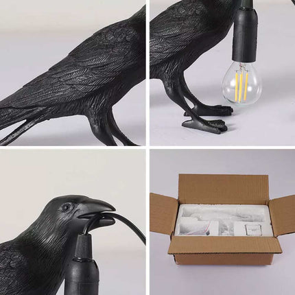 Resin Lucky Bird LED Lamp – Wall/Table/Night Light for Bedside Decor
