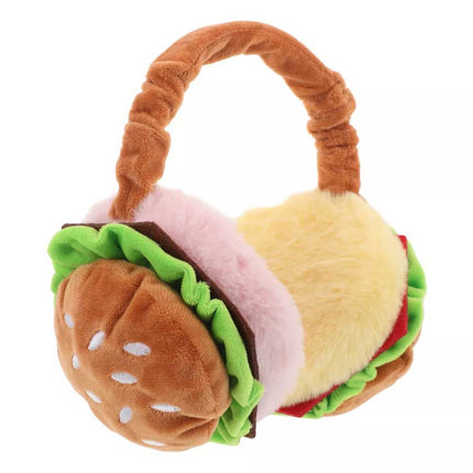 Funny Burger Ear Muffs & Hamburger Warmer Piggy Bank for Adults