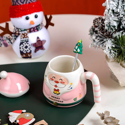 400ml Christmas Ceramic Santa Coffee Mug with Gift Box Xmas Present