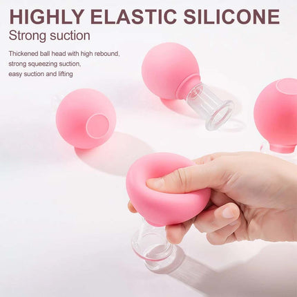 4PCS Facial Cupping Set – Glass Massage Tool for Revitalized Skin