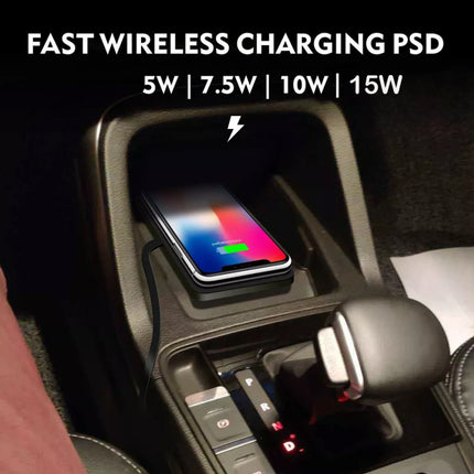 Car Wireless Fast Charging Mat Non-Slip Pad Holder with 1M Cable