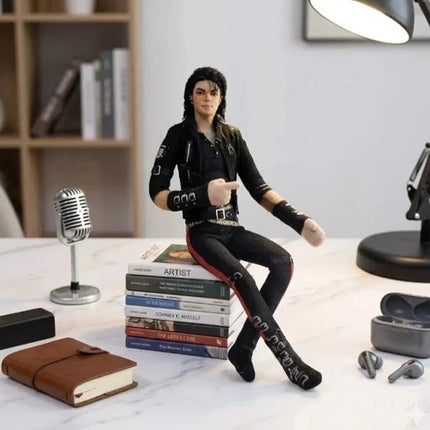 6Pcs 28cm Michael Jackson Plush Figure Doll Abstract Joint Mobility Toy