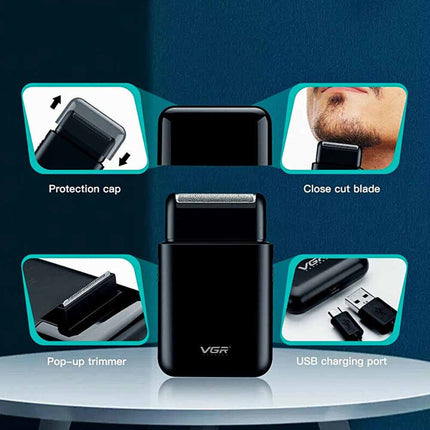 3-in-1 Electric Shaver & Beard Trimmer for Men, USB Rechargeable