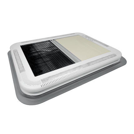 400mm x 450mm Roof Hatch with Skylight and Built-In Blind for Caravan, Motorhome & Camper Trailer