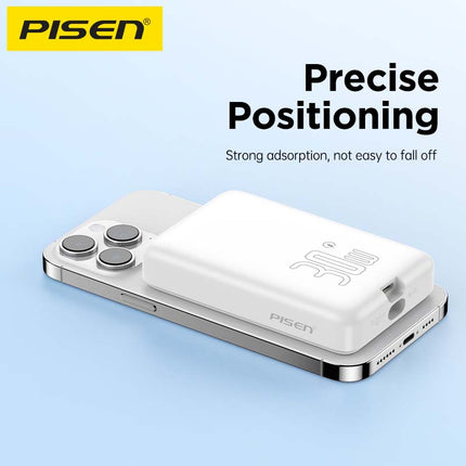 10000mAh 30W Magnetic Wireless Power Bank PD QC3.0 Fast Charging
