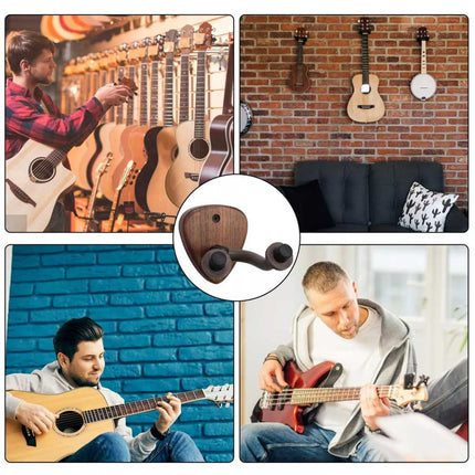 Guitar Wall Mount Hanger Hook Rack Holder for Bass & Guitar Stand