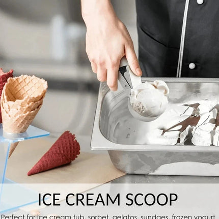 Multifunctional Stainless Steel 2-in-1 Ice Cream Scoop & Dessert Maker