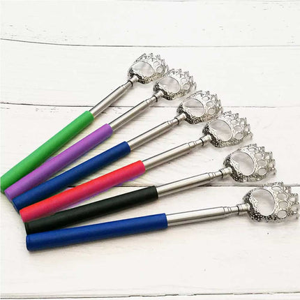 Extendable Bear Claw Back Scratcher, Portable Telescopic Massage Tool for Itch Relief