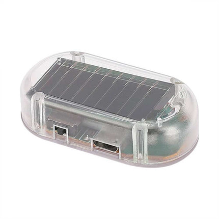 2-Pack Solar-Powered Dummy Alarm LED Flashing Lights - Car Anti-Theft Security & Night Warning Blinker