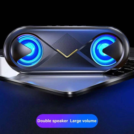 High Bass Ultra Loud Portable Bluetooth Speaker for Outdoor - Black