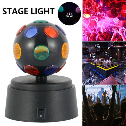 Battery Disco Ball Light Crystal DJ Party Club Lamp White LED Stage Light