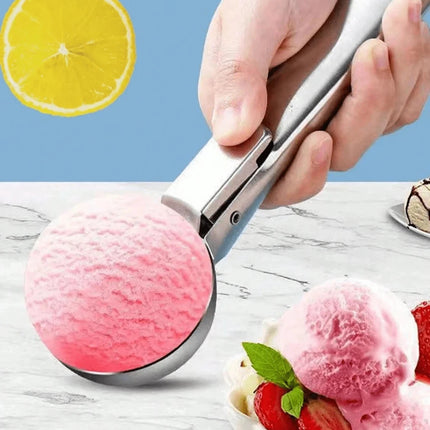 Multifunctional Stainless Steel 2-in-1 Ice Cream Scoop & Dessert Maker